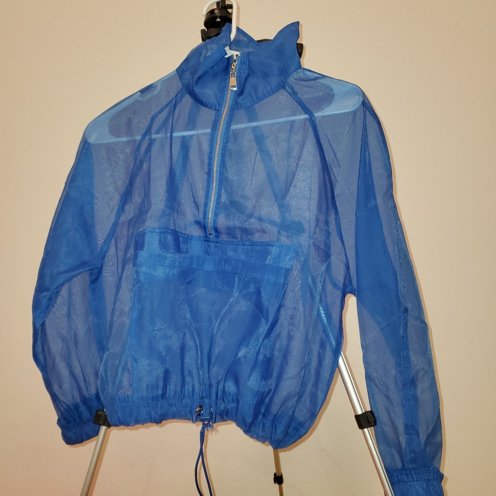 Sheer cropped jacket